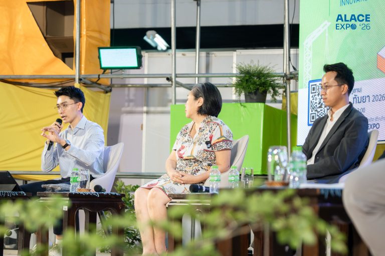 Panelists seated on stage during the Green Living session at ALACE Expo '26.